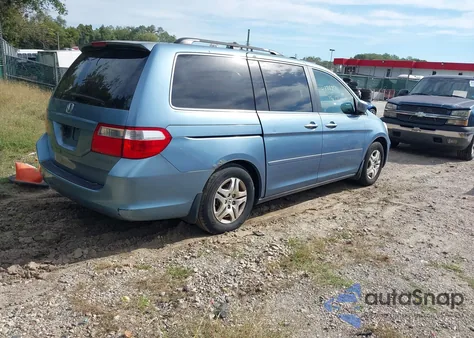 2005 Honda Odyssey Ex-L из США, поврежденный, VIN 5FNRL38755B022893